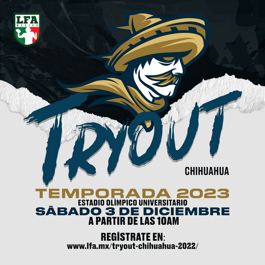 Invita Caudillos de Chihuahua a Tryout para la temporada 2023