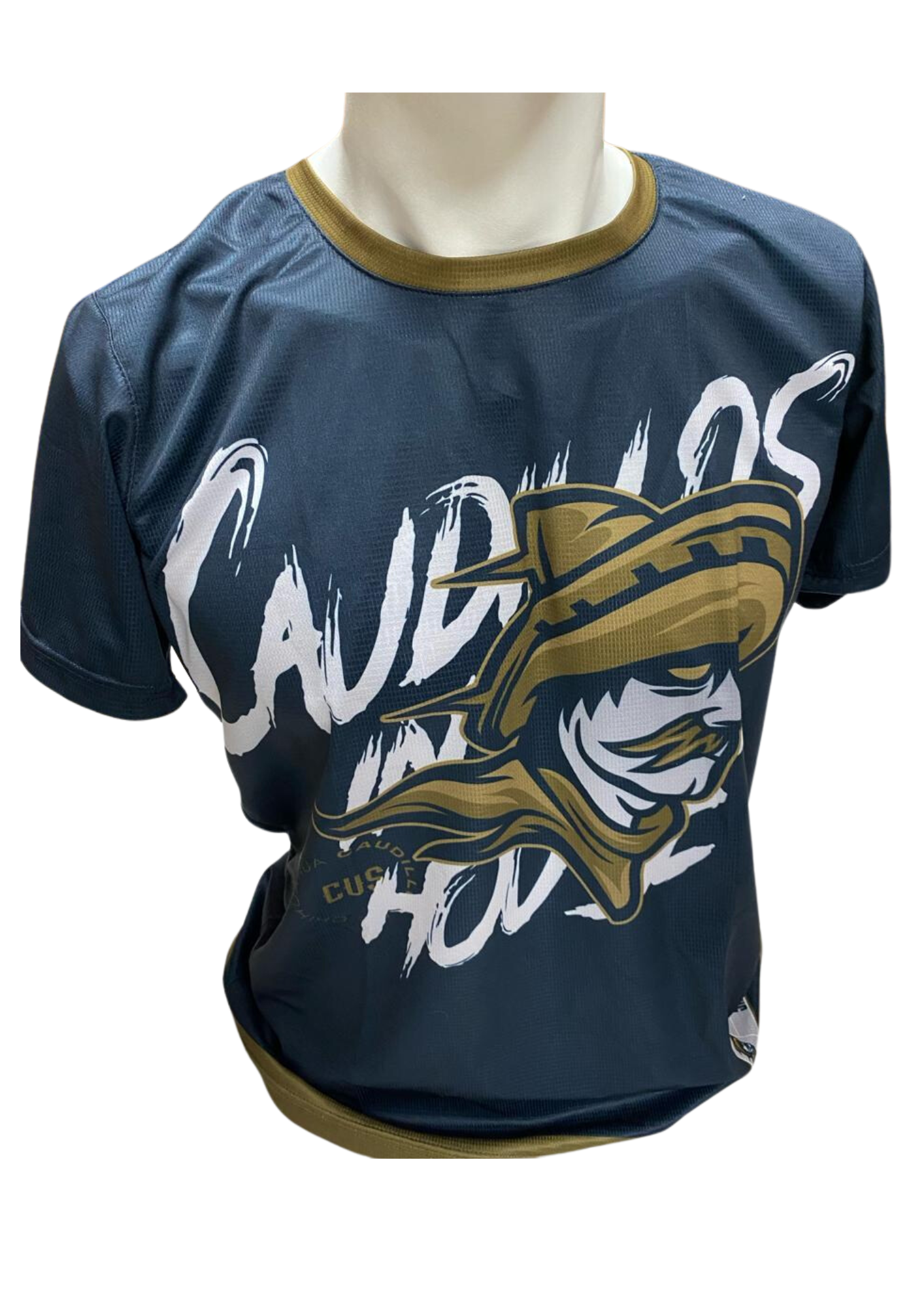 4498 WHITE T-SHIRT BLUE LINE