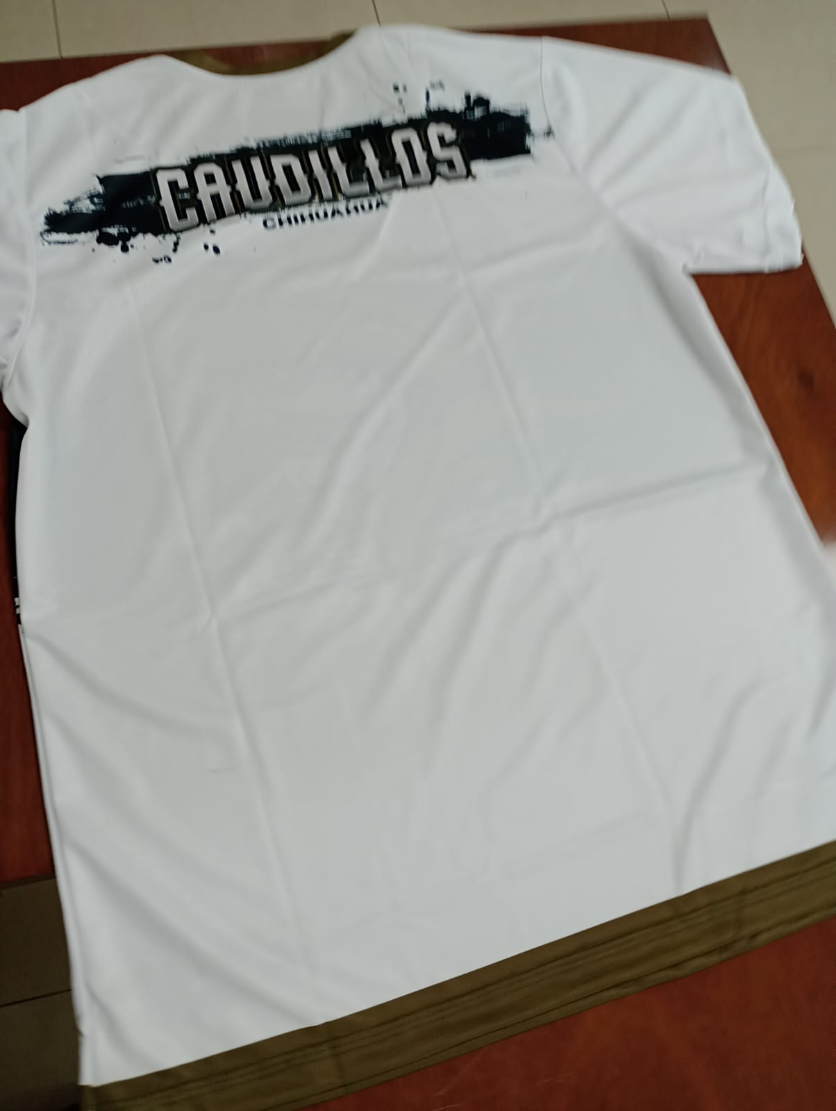 4498 WHITE T-SHIRT BLUE LINE